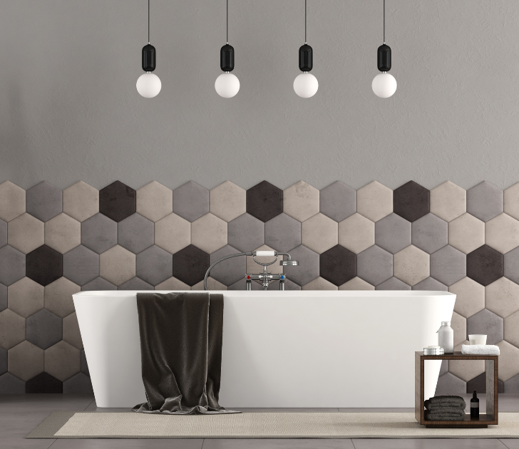 Hexagon Tile Bathroom - Shaping Your Bathroom's Personality