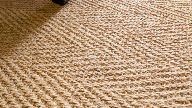 Luxurious Herringbone wool beige carpet adding warmth to your living space. 