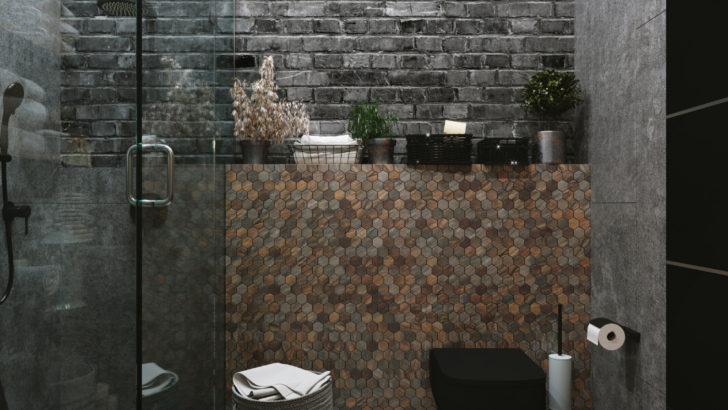 Bathroom Brilliance with Hexagon Tile Elegance

