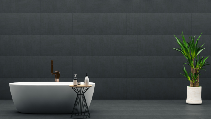 The Power of Noir: A Black Tile Bathroom Done Right