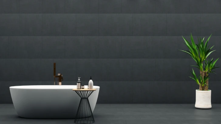 The Power of Noir: A Black Tile Bathroom Done Right