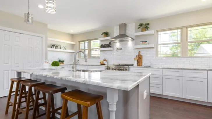Marble Kitchen Island